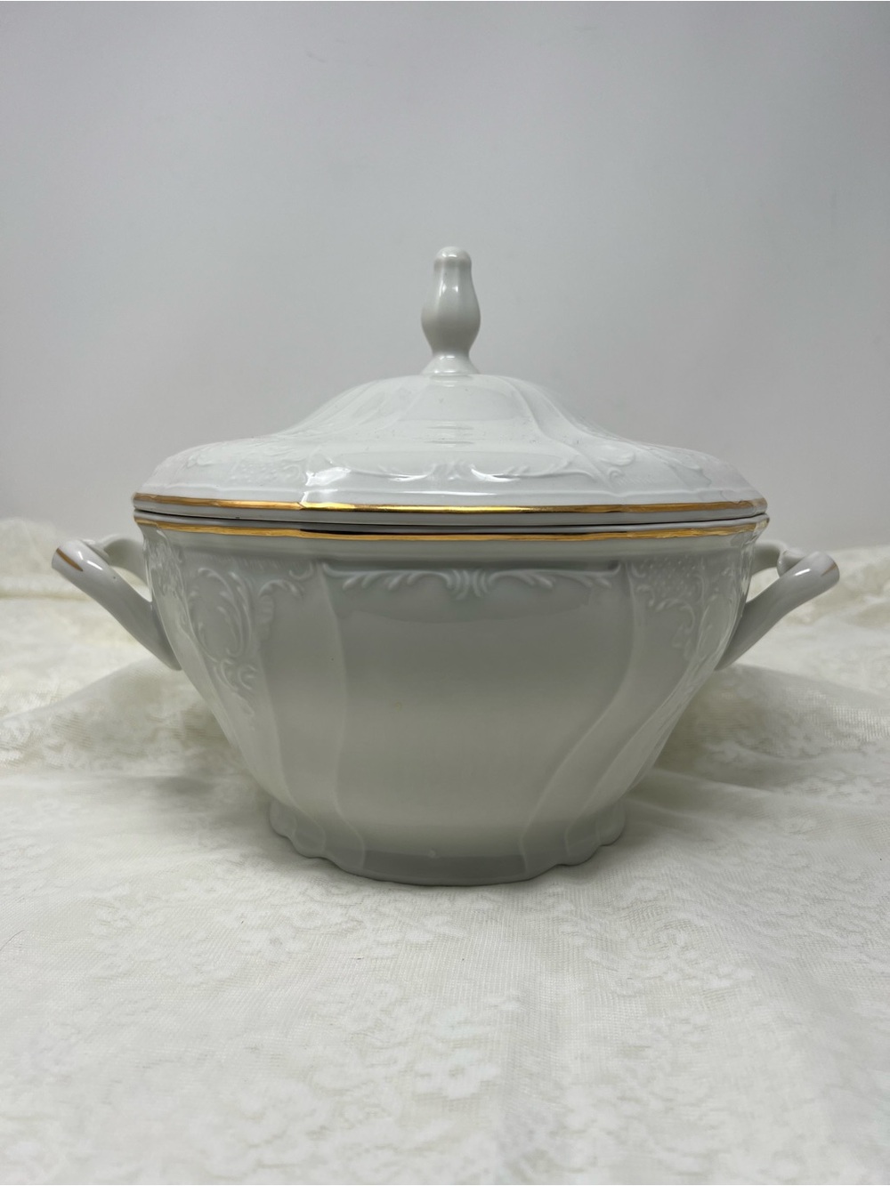 Vintage BernadotteTureen with Gold Trim